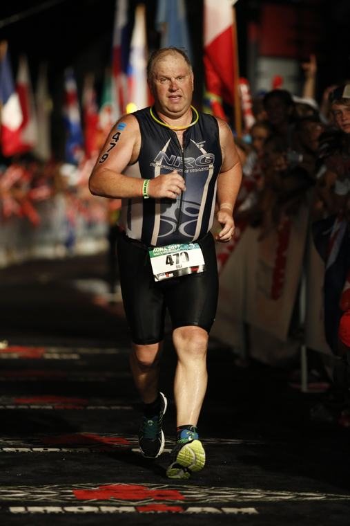 Bill Best on the run course at Kona, 2013